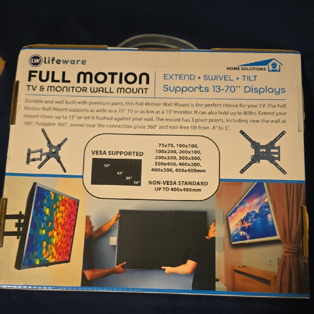 Lifeware Full Motion TV & Monitor Wall Mount